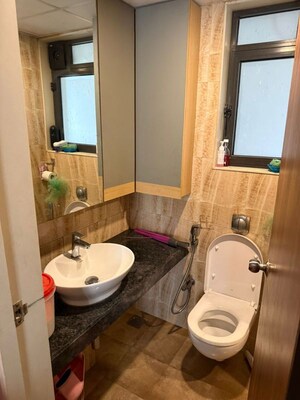 Bathroom in 1 BHK Apartment at Lodha Casa Viva, Majiwada – for Rent