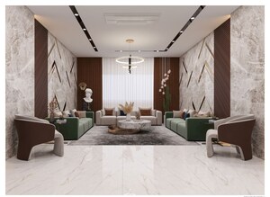 Living Room in 4 BHK Apartment at Sri The Marquise, Kokapet – for Sale