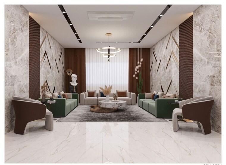 Living Room, sri-the-marquise 4 Bedroom 6750 Sq.Ft. Apartment In Kokapet Hyderabad 10310413