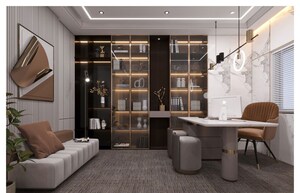 Living Room in 4 BHK Apartment at Sri The Marquise, Kokapet – for Sale