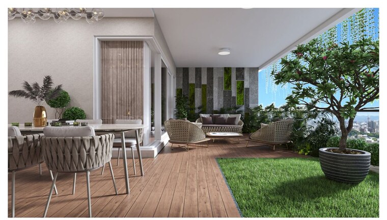 Balcony, sri-the-marquise 4 Bedroom 6810 Sq.Ft. Apartment In Kokapet Hyderabad 10310435