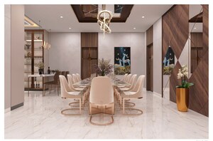 Living Room in 4 BHK Apartment at Sri The Marquise, Kokapet – for Sale