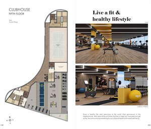 Floor Plan in 4 BHK Apartment at Sri The Marquise, Kokapet – for Sale