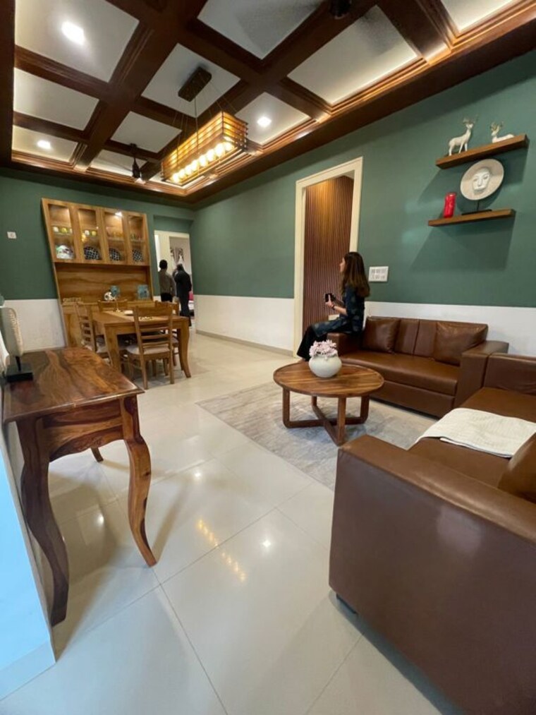 Living Room, tdi-the-grand-retreat 3 Bedroom 180 Sq.Yd. Builder Floor In Sector 88 Faridabad 10308344