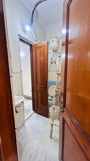 Bathroom in 2 BHK Builder Floor at Malviya Nagar – for Rent