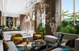 Living Room in 4 BHK Apartment at MICL Aaradhya Avaan, Tardeo – for Sale