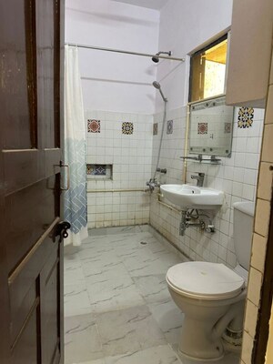 Bathroom in 2 BHK Builder Floor at Greater Kailash I – for Rent