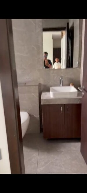 Bathroom in 3 BHK Apartment at Oberoi Sky City, Borivali East – for Rent