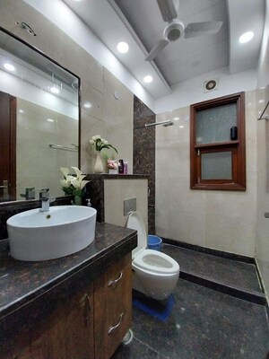 Bathroom in 3 BHK Builder Floor at Sushant Lok I – for Sale