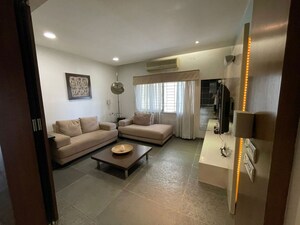 Living Room in 3 BHK Apartment at Trendset Valley View, Banjara Hills – for Rent