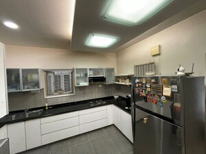 Kitchen in 3 BHK Apartment at Trendset Valley View, Banjara Hills – for Rent