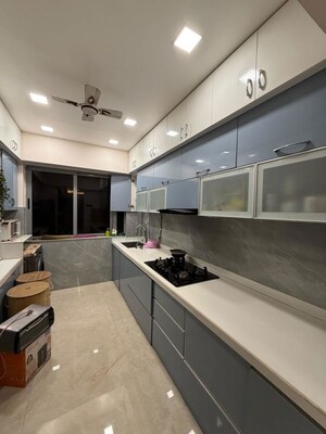 Kitchen in 3 BHK Apartment at Amanora Future Towers, Hadapsar – for Rent