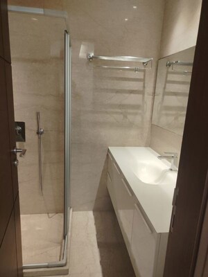 Bathroom in 4 BHK Apartment at Vasant Vihar – for Rent