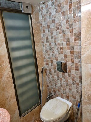 Bathroom in 3 BHK Apartment at Shakti Sky Avenue, Kamothe – for Rent