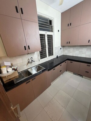 Kitchen in 3 BHK Builder Floor at Sushant Lok Iii – for Sale