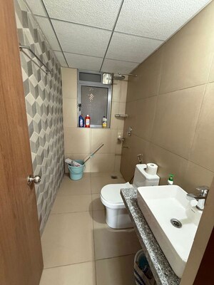 Bathroom in 3 BHK Apartment at Kalpataru Immensa B, Kolshet Road – for Rent
