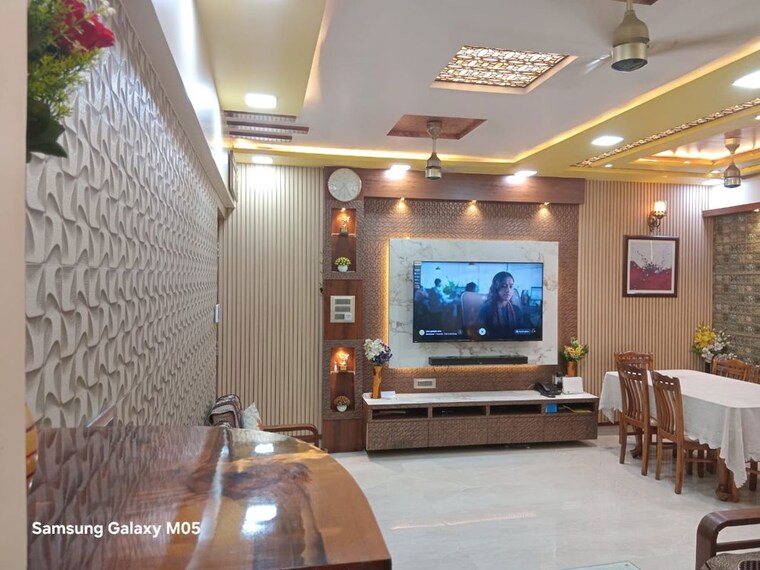 Living Room, tharwani-heritage 3 Bedroom 1500 Sq.Ft. Apartment In Kharghar Sector 7 Navi Mumbai 10310998