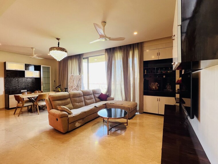 Living Room, one-hiranandani-park-willowcrest 3 Bedroom 1430 Sq.Ft. Apartment In Ghodbunder Road Thane 10311100