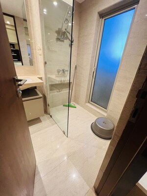 Bathroom in 3 BHK Apartment at One Hiranandani Park Willowcrest, Ghodbunder Road – for Rent