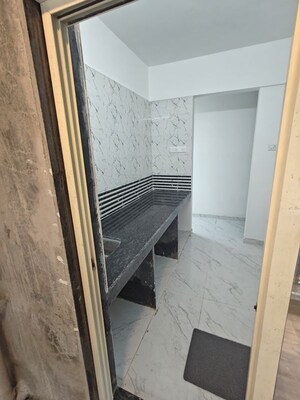 Kitchen in 2 BHK Apartment at Leena Samrat Plaza CHS, Kansai – for Sale