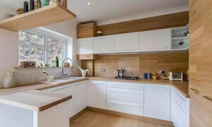 Kitchen in 3 BHK Apartment at Suraj Palette, Dadar West – for Sale