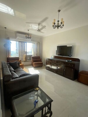 Living Room in 2 BHK Apartment at Lady Ratan Tower, Worli – for Rent