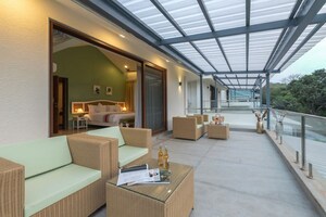 Living Room in 4 BHK Builder Floor at MVR Casa Aurea, Siolim – for Rent