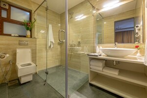 Bathroom in 4 BHK Builder Floor at MVR Casa Aurea, Siolim – for Rent