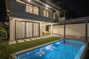 Balcony in 4 BHK Builder Floor at MVR Casa Aurea, Siolim – for Rent