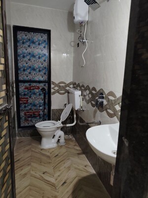 Bathroom in 2 BHK Apartment at Rail Vihar CHS, Kharghar Sector 4 – for Rent