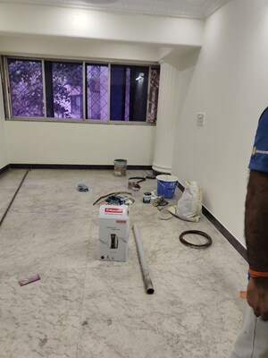 Living Room in 2 BHK Apartment at Rail Vihar CHS, Kharghar Sector 4 – for Rent