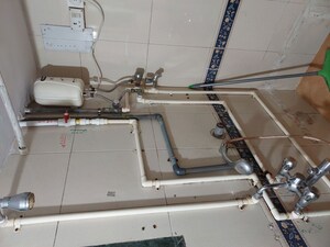 Bathroom in 1 BHK Apartment at Aroma Society, Borivali West – for Sale