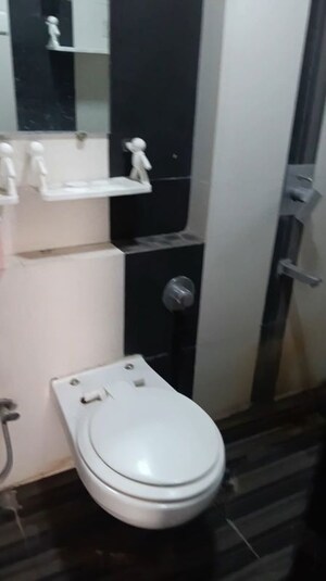 Bathroom in 3 BHK Apartment at Tharwani Heritage, Kharghar Sector 7 – for Rent