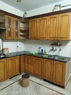 Kitchen in 1 RK Builder Floor at Sarita Vihar – for Rent