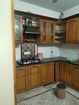 Kitchen in 1 RK Builder Floor at Sarita Vihar – for Rent