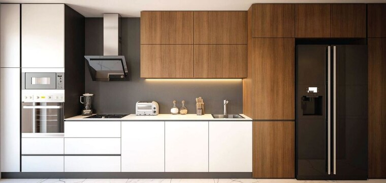Kitchen, eon-one 3 Bedroom 1390 Sq.Ft. Apartment In Prabhadevi Mumbai 10311155