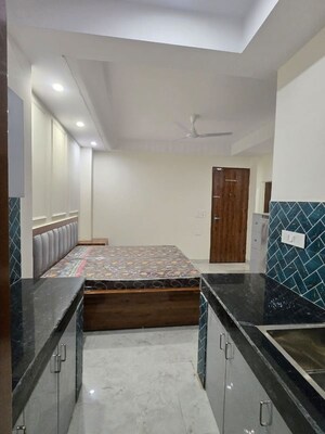 Kitchen in 1 RK Builder Floor at Kohli One Malibu Town Plot, Sector 47 – for Rent