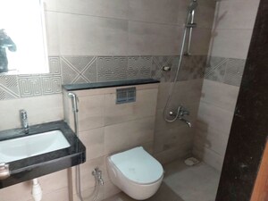 Bathroom in 2 BHK Apartment at Rama Fusion Towers Phase 2, Hinjewadi – for Rent