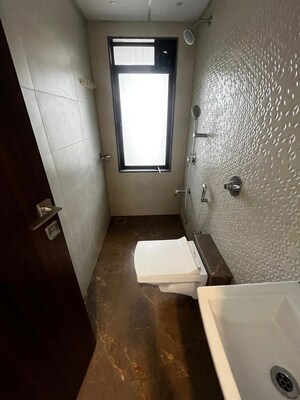 Bathroom in 1 BHK Apartment at Lalani Valentine Apartment 1 Wing D, Malad East – for Rent