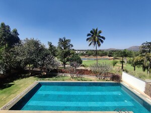 Swimming Pool in 4 BHK Villa at Prestige Golfshire, Nandi Hills – for Rent