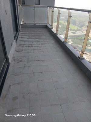 Balcony in 3 BHK Apartment at Krisumi Waterfall Residences, Sector 36a – for Rent