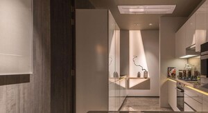 Kitchen in 4 BHK Apartment at Rustomjee Crown, Prabhadevi – for Sale