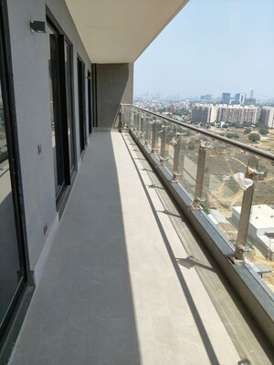 Balcony in 3 BHK Apartment at Krisumi Waterfall Residences, Sector 36a – for Rent