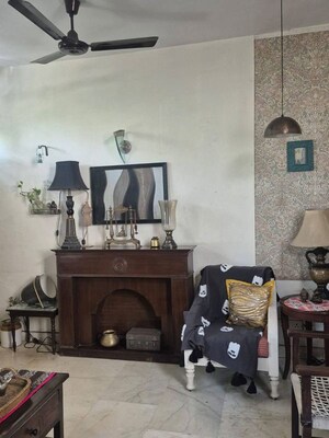 Living Room in 3 BHK Builder Floor at Kohli One Malibu Town, Sector 47 – for Rent