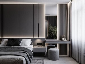 Bedroom in 4 BHK Apartment at Merx Icon, Jacob Circle – for Sale