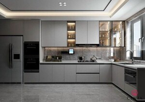 Kitchen in 4 BHK Apartment at Merx Icon, Jacob Circle – for Sale