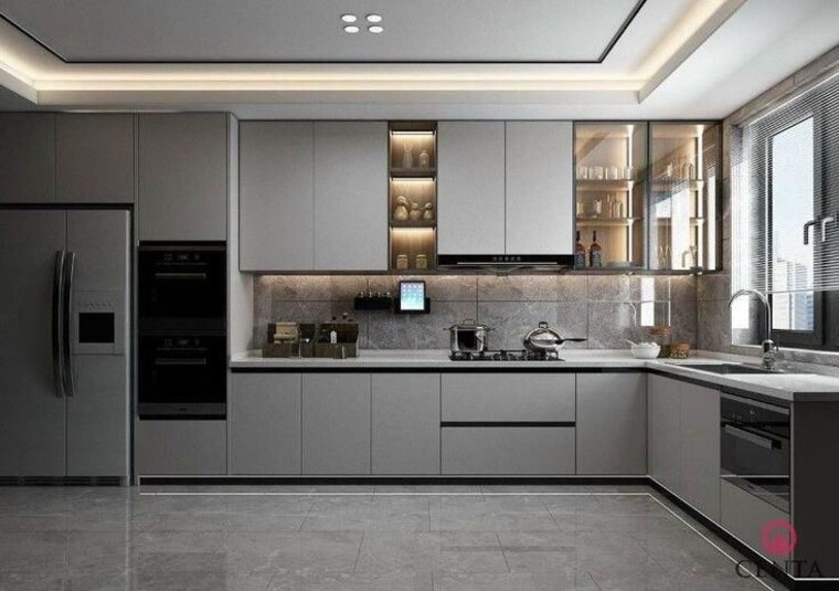 Kitchen, merx-icon 4 Bedroom 1390 Sq.Ft. Apartment In Jacob Circle Mumbai 10311656
