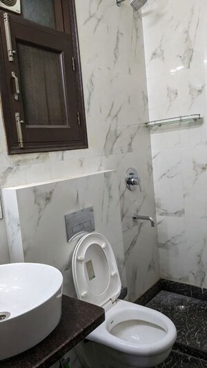 Bathroom in 3 BHK Builder Floor at Sushant Lok I – for Sale