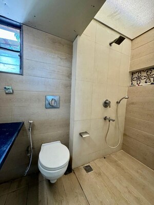 Bathroom in 2 BHK Apartment at New Ramratan CHS, Mahim West – for Sale