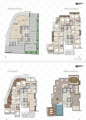 Floor Plan in 2 BHK Builder Floor at Platinum Oceanic, Khar West – for Sale
